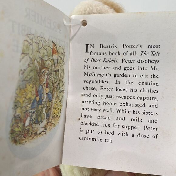 Vintage 1994 Eden Plush Premier Peter Rabbit Collectible Style 30550 - Picture 6 of 9